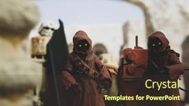  Presentation with star wars - Audience pleasing PPT theme consisting of june-12-2021-scene backdrop and a tawny brown colored foreground
