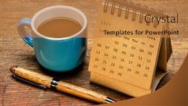  Presentation with wood rustic - Beautiful presentation theme featuring june-2021-spiral-desktop-calendar backdrop and a gold colored foreground