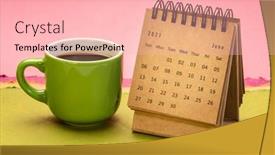  Presentation with june - Colorful PPT layouts enhanced with june-2021-spiral-desktop-calendar backdrop and a lemonade colored foreground