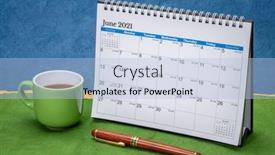  Presentation with abstract business - Colorful PPT theme enhanced with june-2021-spiral-desktop-calendar backdrop and a light blue colored foreground