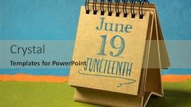  Presentation with liberation - Slide set enhanced with juneteenth-june-19 background and a  colored foreground