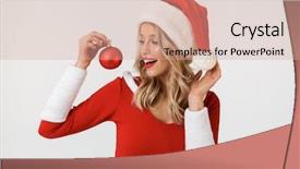  Presentation with cute - PPT theme with jungfrau - image of a emotional excited background and a coral colored foreground