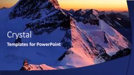  Presentation with heritage - Amazing theme having jungfraujoch and jungfrau peak in berner oberland switzerland - unesco heritage backdrop and a navy blue colored foreground