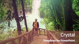  Presentation with central america - PPT layouts with jungle costa rica central america background and a coral colored foreground