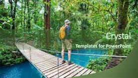  Presentation with central america - PPT layouts having jungle costa rica central america background and a tawny brown colored foreground