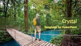  Presentation with central america - Slides enhanced with jungle costa rica central america background and a tawny brown colored foreground