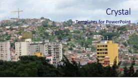  Presentation with venezuela - Beautiful presentation theme featuring jungle of city slum backdrop and a lemonade colored foreground