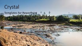  Presentation with sri lanka temples - PPT layouts with jungle river of sri lanka background and a light blue colored foreground