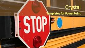  Presentation with stop - Colorful PPT layouts enhanced with junior high - stop when flashing backdrop and a tawny brown colored foreground