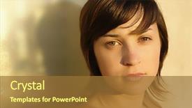  Presentation with teen girl - PPT layouts consisting of junior high - young teen girl casual close background and a tawny brown colored foreground