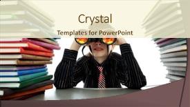  Presentation with teen - Theme enhanced with junior high school - education background funny teen shot background and a cream colored foreground