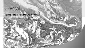  Presentation with peacocks - Colorful PPT layouts enhanced with juno-arrives-on-her-chariot backdrop and a light gray colored foreground