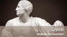  Presentation with jupiter - Cool new presentation with jupiter - ancient marble portrait bust backdrop and a gray colored foreground