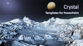  Presentation with jupiter - Slide set featuring jupiter - rendering of a fantastic view background and a wine colored foreground