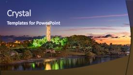  Presentation with jupiter - Theme with jupiter florida usa at jupiter background and a ocean colored foreground