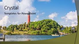  Presentation with jupiter - Slide set consisting of jupiter florida usa inlet background and a light blue colored foreground