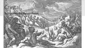  Presentation with jupiter - Amazing presentation theme having jupiter-summons-the-gods-meeting backdrop and a light gray colored foreground