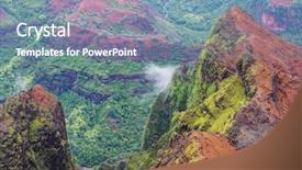  Presentation with kauai hawaii - Audience pleasing PPT layouts consisting of jurassic park - waimea canyon kauai hawaii backdrop and a seafoam green colored foreground
