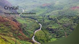 Presentation with kauai hawaii - Presentation design enhanced with jurassic park - waimea canyon kauai hawaii background and a light gray colored foreground