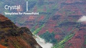  Presentation with kauai hawaii - Slide set featuring jurassic park - waimea canyon kauai hawaii background and a seafoam green colored foreground