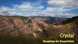  Presentation with kauai hawaii - Amazing presentation theme having jurassic park - waimea canyon kauai hawaii backdrop and a tawny brown colored foreground