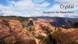  Presentation with kauai hawaii - PPT layouts with jurassic park - waimea canyon kauai hawaii background and a light blue colored foreground