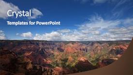  Presentation with kauai hawaii - Slides featuring jurassic park - waimea canyon kauai hawaii background and a ocean colored foreground