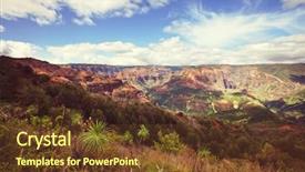  Presentation with kauai hawaii - Audience pleasing PPT layouts consisting of jurassic park - waimea canyon kauai hawaii backdrop and a tawny brown colored foreground
