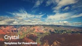  Presentation with hawaii - PPT theme enhanced with jurassic park - waimea canyon kauai hawaii background and a violet colored foreground