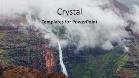  Presentation with kauai hawaii - PPT layouts with jurassic park - waimea canyon kauai island hawaii background and a light gray colored foreground