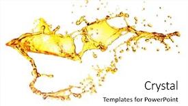  Presentation with orange 1950s - PPT layouts enhanced with jus de fruit - orange splashing background and a white colored foreground