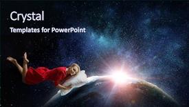  Presentation with minute - Presentation theme enhanced with just a minute rest mixed background and a navy blue colored foreground