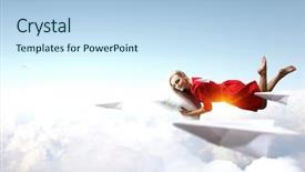  Presentation with minute - Beautiful slide set featuring just a minute rest mixed backdrop and a  colored foreground