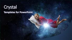  Presentation with minute - Slide deck with just a minute rest mixed background and a navy blue colored foreground