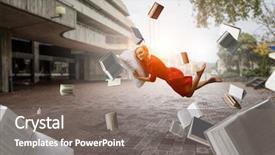  Presentation with minute - Colorful slide deck enhanced with just a minute rest mixed backdrop and a  colored foreground