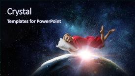  Presentation with minute - Beautiful PPT theme featuring just a minute rest mixed backdrop and a navy blue colored foreground