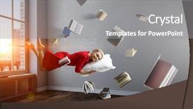  Presentation with minute - Presentation theme consisting of just a minute rest mixed background and a  colored foreground