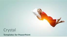  Presentation with minute - Slide deck consisting of just-a-minute-rest-mixed background and a sky blue colored foreground