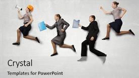  Presentation with grown - Presentation design featuring just like grown ups mixed background and a  colored foreground