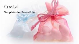  Presentation with married - Audience pleasing PPT theme consisting of just married - wedding candy favors backdrop and a white colored foreground