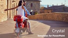  Presentation with married - Colorful PPT layouts enhanced with just-married-on-valentine-day backdrop and a coral colored foreground