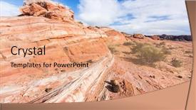  Presentation with amazing - Colorful PPT theme enhanced with amazing colors and shape of the mountains just next to fire wave rock in valley of fire state park nevada usa backdrop and a coral colored foreground