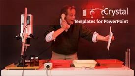  Presentation with breaking news - Cool new presentation theme with just printed in his darkroom backdrop and a tawny brown colored foreground