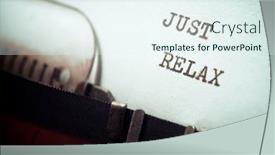  Presentation with kit relax - Slides having just-relax-phrase-written background and a sky blue colored foreground