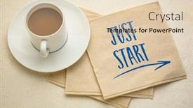  Presentation with motivational - Theme enhanced with just-start-motivational-writing background and a lemonade colored foreground