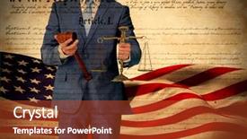 Presentation with declaration independence - Cool new PPT theme with justice against declaration of independence backdrop and a tawny brown colored foreground