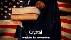  Presentation with declaration independence - Theme enhanced with justice against declaration of independence background and a black colored foreground