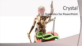  Presentation with law the goddess of justice - Presentation theme enhanced with justice and law concept background and a white colored foreground