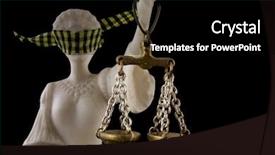  Presentation with legal - Audience pleasing presentation theme consisting of justice at the balance backdrop and a black colored foreground
