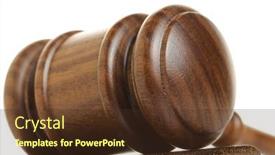  Presentation with justice - Theme having justice concept background and a tawny brown colored foreground